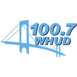 100.7 WHUD radio logo