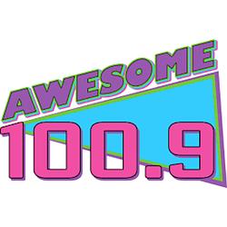Awesome 100.9 radio logo