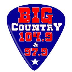 Big Country 104.9 & 97.9 radio logo