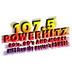 PowerHITZ 107.5fm radio logo