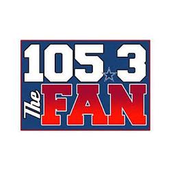 105.3 The Fan radio logo
