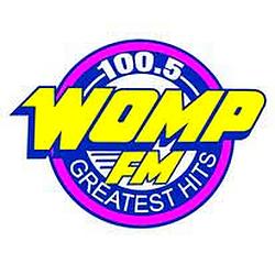 100.5 WOMP FM logo
