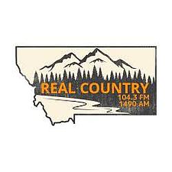 Real Country 104.3FM & 1490AM radio logo