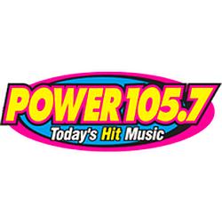 Power 105.7 radio logo