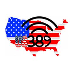 US 389 radio logo