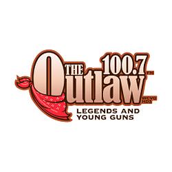 100.7 The Outlaw radio logo