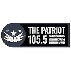 105.5 The Patriot radio logo