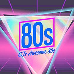 CJ's Awesome 80s radio logo