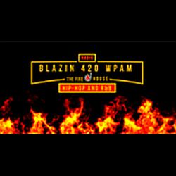 Blazin 420 WPAM radio logo